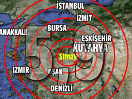 Kütahya'da 5,9 büyüklüğünde deprem